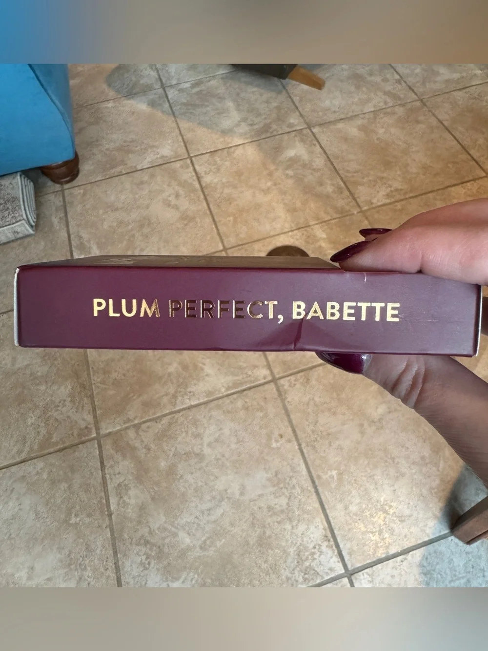 NIB Red Aspen Plum Perfect, Babette Press-On Nail Dashes